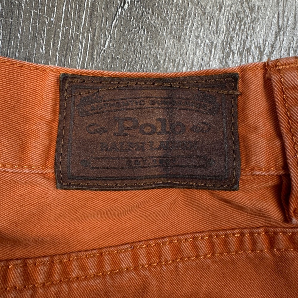 Polo Ralph Lauren Mens 36x30 Burnt Orange Cotton Twill 650 Straight Leg Pants - Picture 4 of 10